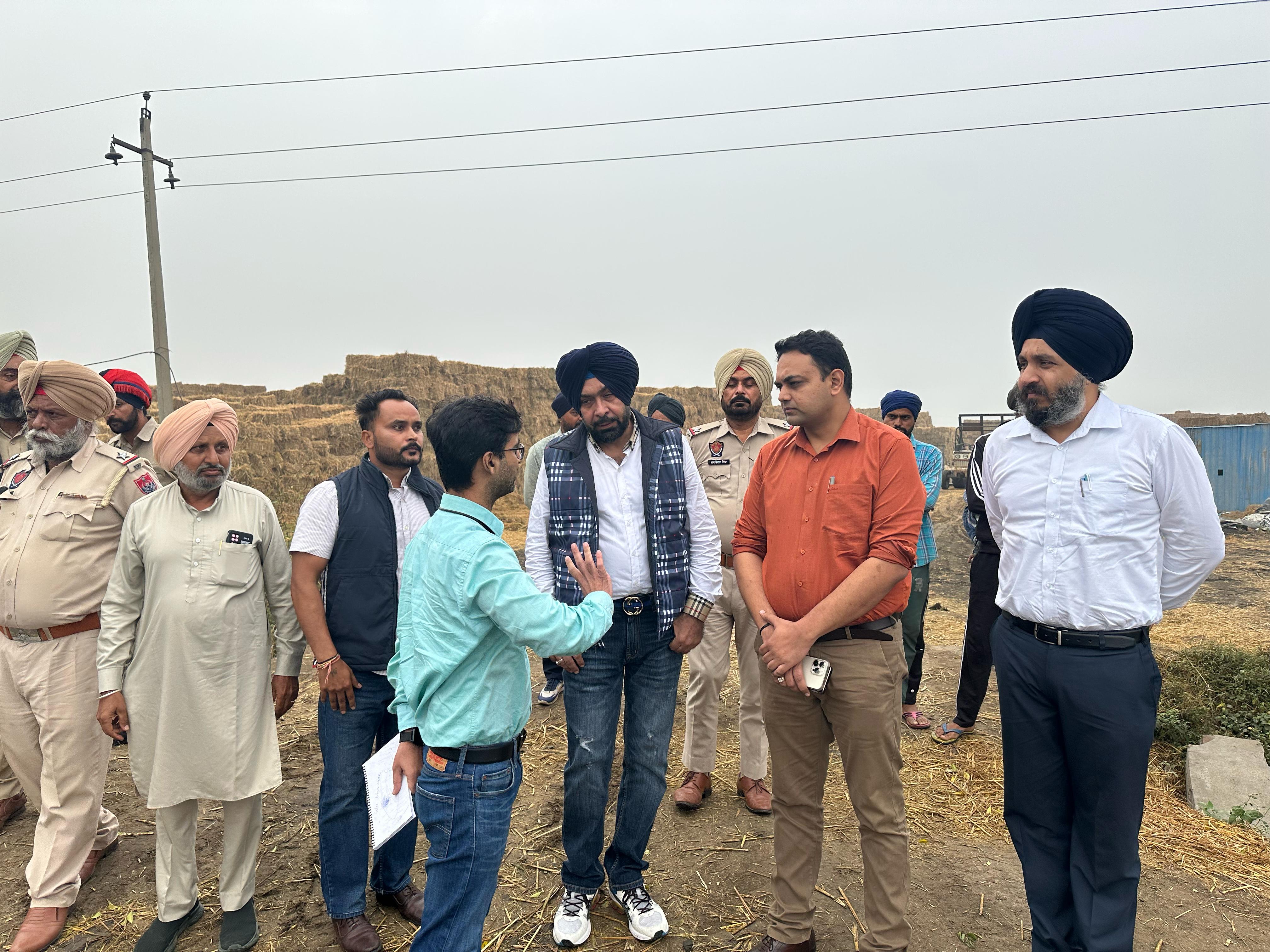 Flying squad of Central Pollution Control Board visited various villages of Patiala district